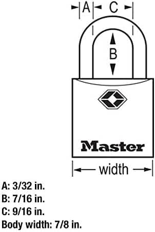 Master Lock TSA Luggage Locks with Key, TSA Approved for Backpacks, Bags and Luggage, 4 Pack, 4683Q, Brass