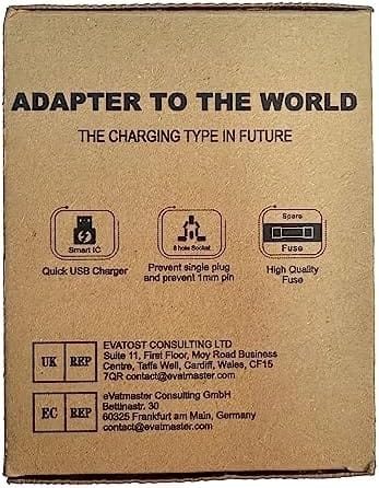 Universal Travel Adapter, Redagod International Adaptor 4 USB A 1 USB C Ports, AC Power Plug Adapter All-in-one Travel Charger Outlet Converter for Europe UK AUS Asia Japan Covers 200+Countries