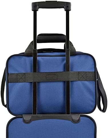 U.S. Traveler Rio Rugged Fabric Luggage, Royal Blue, 2 Wheel