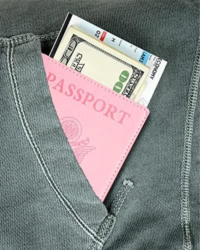 Pink Passport Holder,Passport Holder,Passport Wallet,Passport Cover,Passport Holder Women,Passport Case,Passport,Passport And Vaccine Card Holder Combo,Passport Book