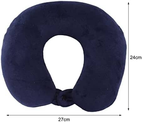 Hesitroad Travel Pillow,U-Shaped Travel Neck Pillow Memory Foam Neck Pillow,Adjustable Inflatable 360-Degree Head Support Neck Pillow for Airplanes,Traveling,Lumbar Support[from USA Fast Arrival] YEL