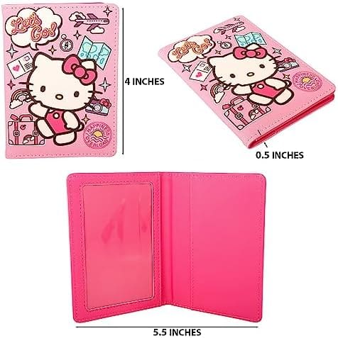 Hello Kitty Passport Holder - Sanrio Passport Holder for Women - Officially Licensed Passport Case