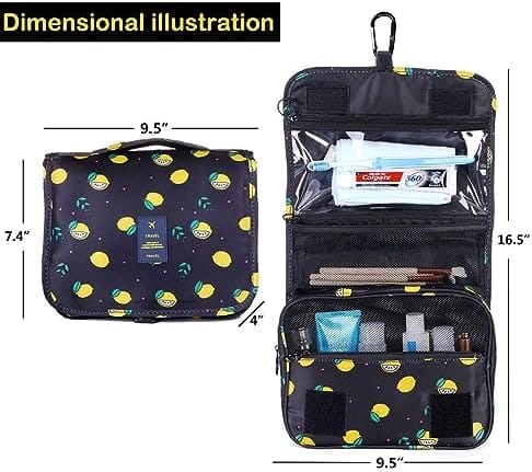 Toiletry Bag Multifunction Cosmetic Bag Portable Makeup Pouch Waterproof Travel Hanging Organizer Bag for Women Girls