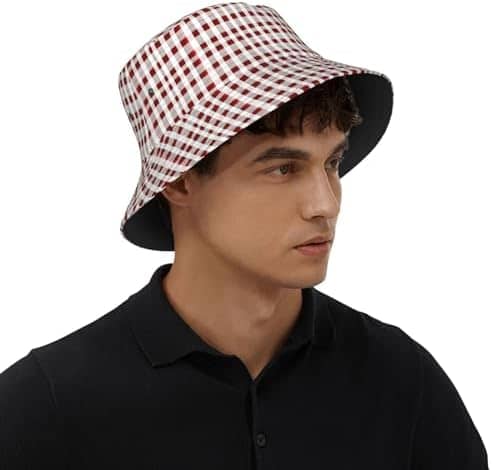 Retro Roller Skates Colorful Print Bucket Hat Sun Caps Beach Fisherman Hats for Teens Women Men Kids Unisex Packable