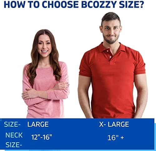 BCOZZY Neck Pillow for Travel Provides Double Support to The Head, Neck, and Chin in Any Sleeping Position on Flights, Car, and at Home, Comfortable Airplane Travel Pillow, Large, Navy