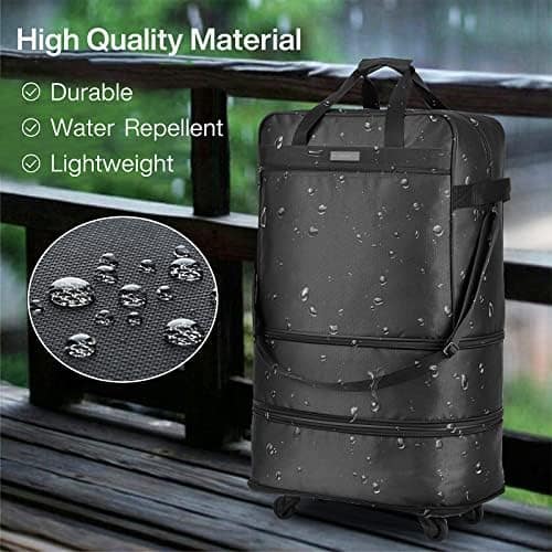 Hanke Expandable Foldable Luggage Bag Suitcase Collapsible Rolling Travel Luggage Bag Duffel Bag for Men Women Lightweight Suitcases