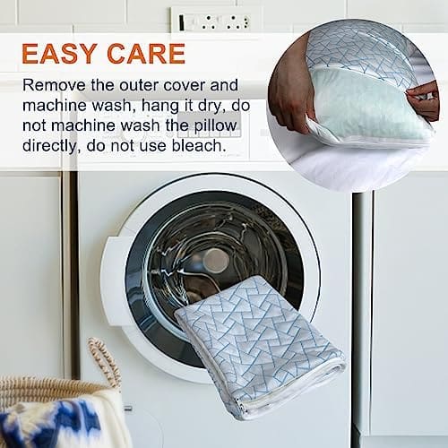 tuphen Shredded Memory Foam Travel Pillow - Cooling Compressible Camping Pillow for Sleeping Compact Supportive Pillow for Adults Kids Outdoor Backpacking Hiking with Storage Bag