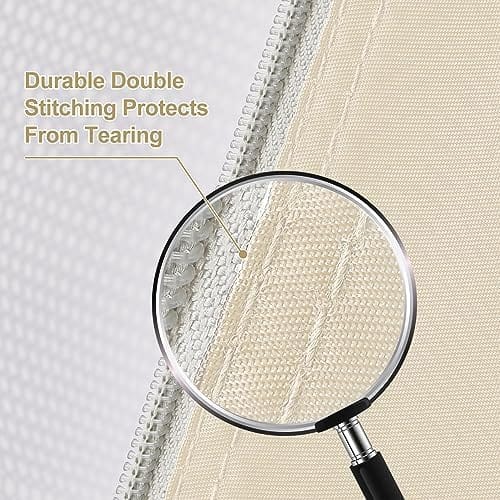 OlarHike 6 Set Packing Cubes for Travel, 4 Various Sizes(Large,Medium,Small,Slim) Luggage Organizer Bags for Travel Accessories Travel Essentials, Travel Cubes for Carry on Suitcases (Cream)