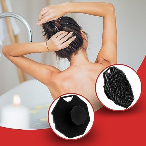 Silicone Body Scrubber, Body Scrubber, Loofah Exfoliating Body Scrubber, Body Scrubbers for Use in Shower, Shower Scrubber for Body, Silicone Loofah, Body Brush, Travel Must Haves, Mens Gifts