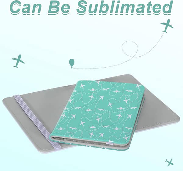 3 Pieces Sublimation Passport Holder Cover -Blank DIY Travel Passport Holder Wallet Cover for Passport, Business Cards, Credit Cards, Boarding Passes